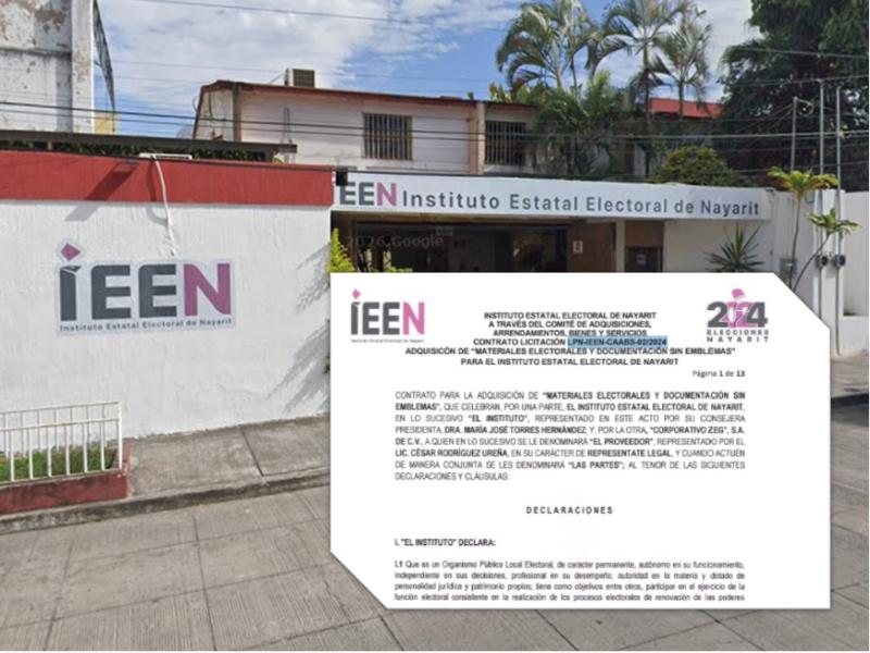 Proveedor relacionado con Taddei ganó licitaciones en el Instituto Electoral de Nayarit