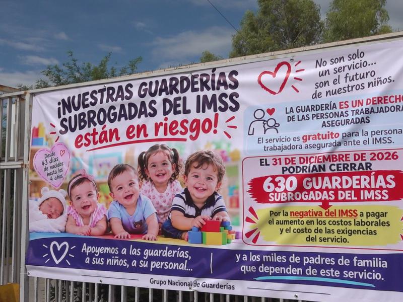 Provoca incertidumbre posible fin de subsidio a guarderías