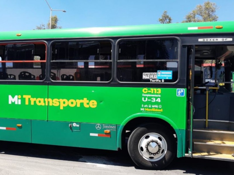 Próximo lunes, servicio de transporte público al 100%