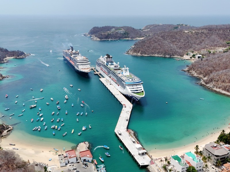 Proyectan 27 cruceros a Huatulco para la temporada 2025-2026