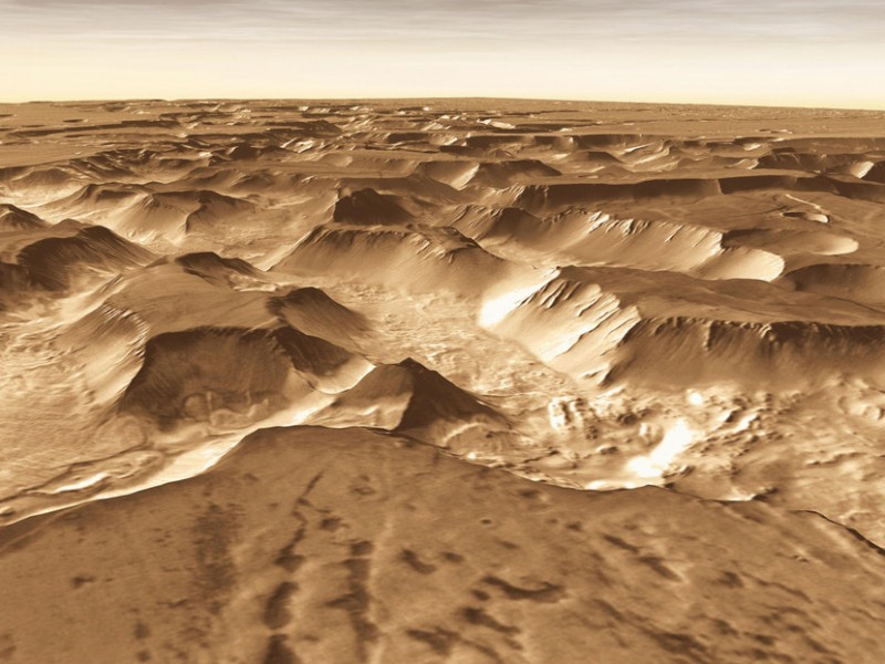 Publican animación de cómo sería un sobrevuelo por Marte