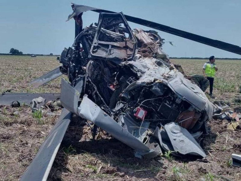 Publican causa del desplome del helicóptero durante captura de Quintero
