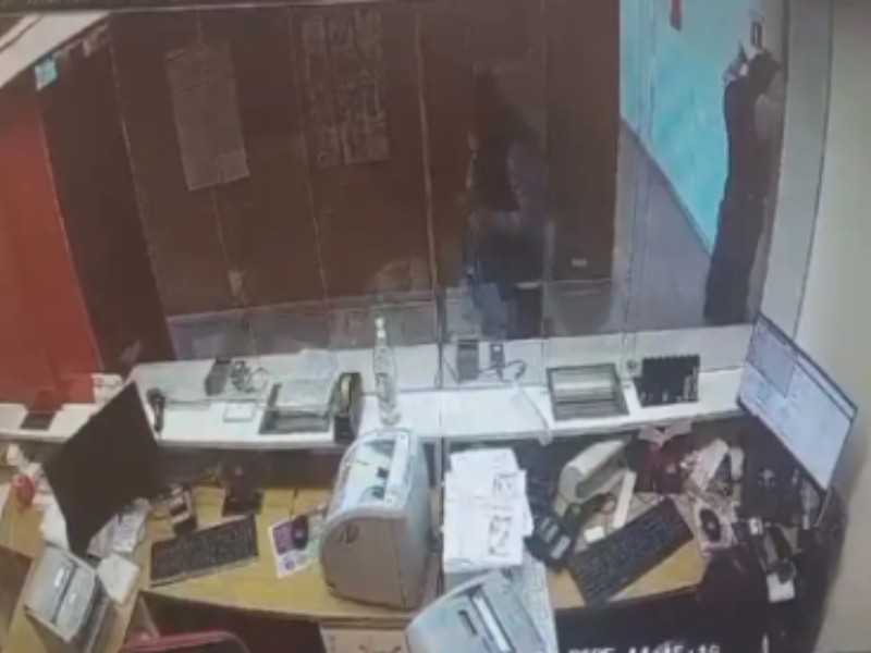 Publican video de asaltabancos en Puebla