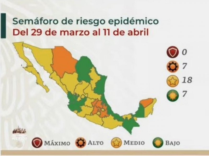 Puebla continúa en color naranja en el semáforo epidemiológico COVID