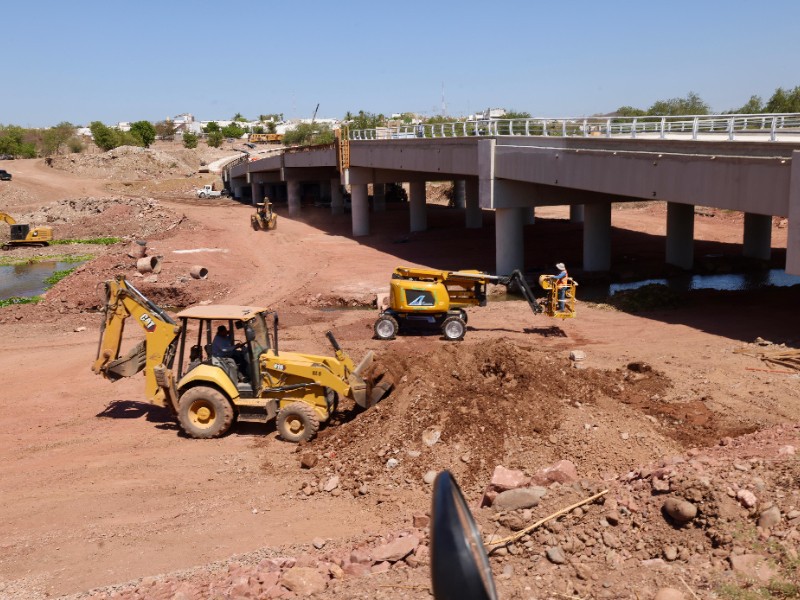 Puente Santa Fe de Culiacán lleva 84% de avance en su construcción
