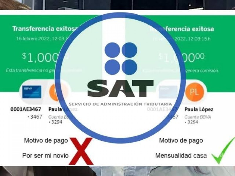 ¿Qué conceptos de pagos se deben evitar para transferir?