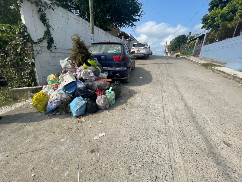 Quejas por fallas en la recolección de basura en Tuxpan