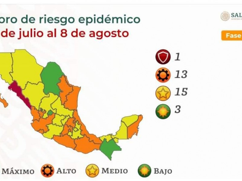 Querétaro en Semáforo Federal amarillo por COVID-19