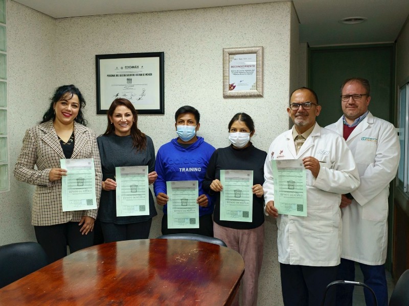 Quintillizos nacidos en Toluca recibieron su acta de nacimiento, se encuentran estables