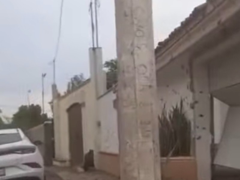Rafaguean viviendas en el sector Humaya al norte de Culiacán
