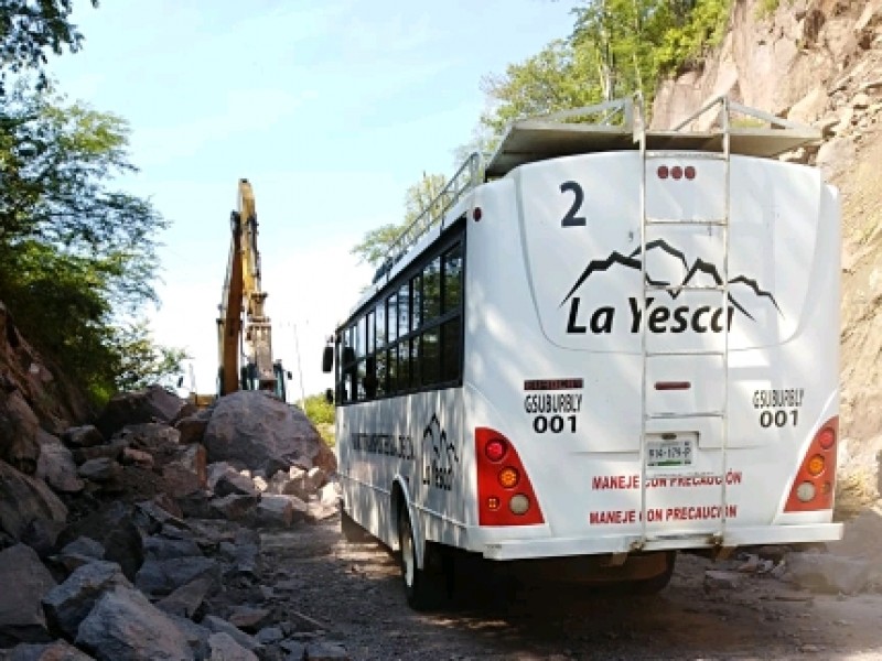 Reabierta parcialmente circulación en carretera de La Yesca