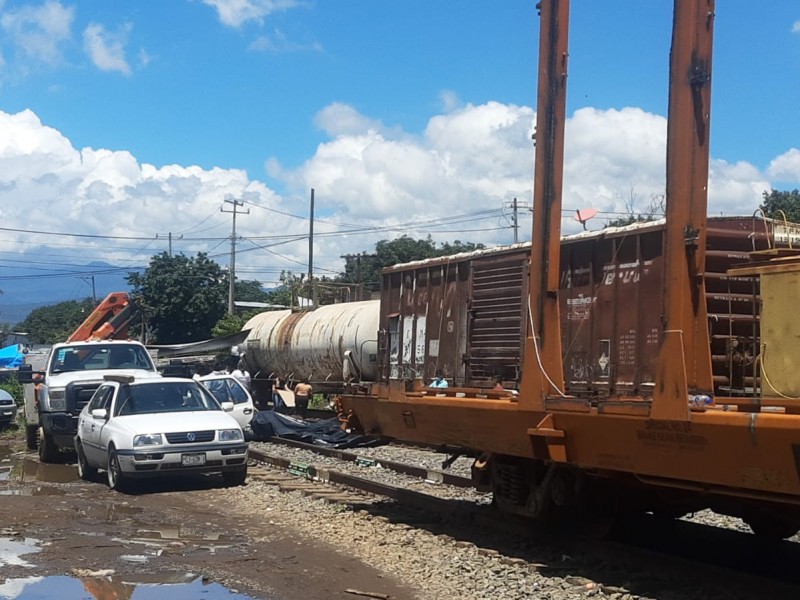 Reactiva magisterio bloqueo en vías del tren