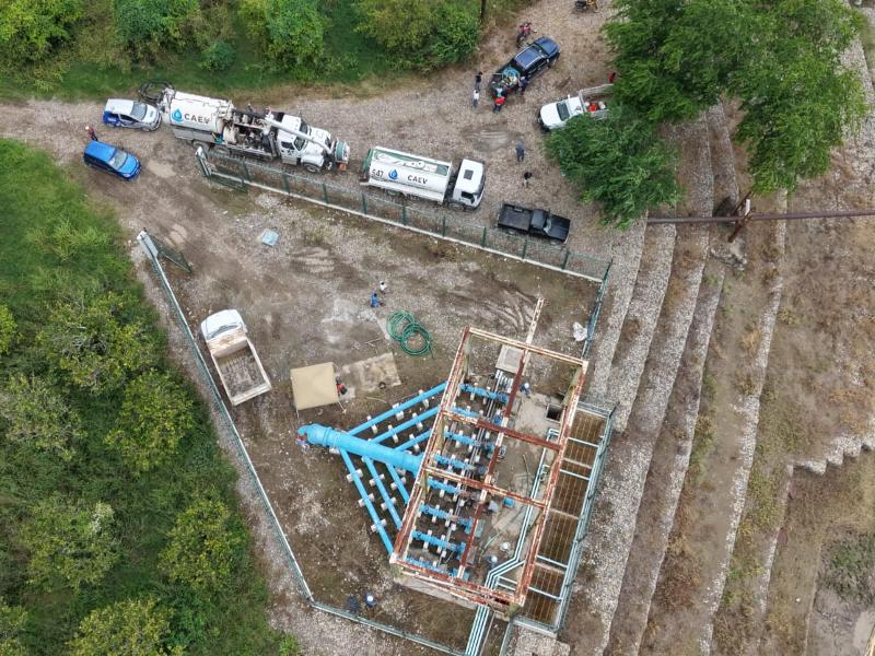 Reactivan bombeo de agua  tras limpieza en captación Xúchitl