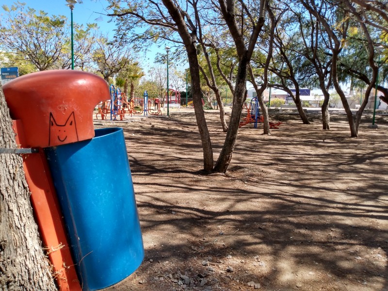 Reactivan parque de las Trojes, hoy luce sin basura