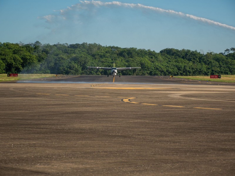 Reactivan vuelos comerciales en el aeropuerto El Tajín