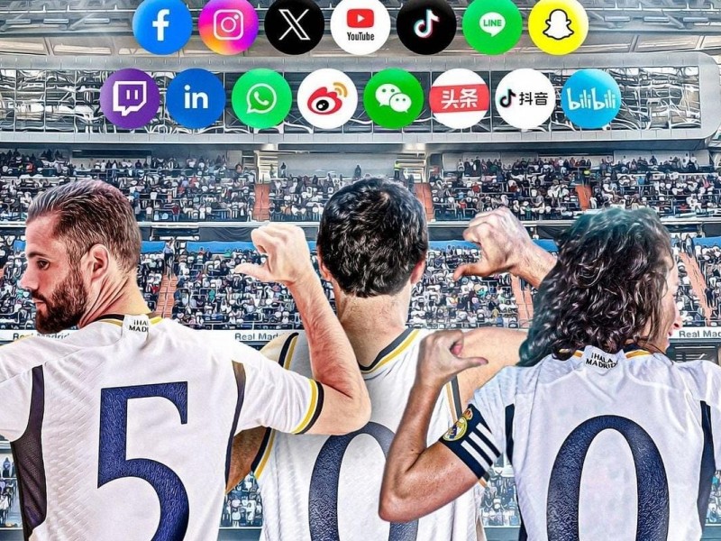 Real Madrid supera 500 millones de seguidores en redes sociales
