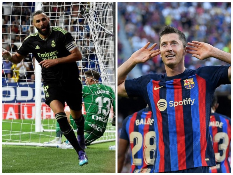 Real Madrid y Barcelona presumen a sus goleadores