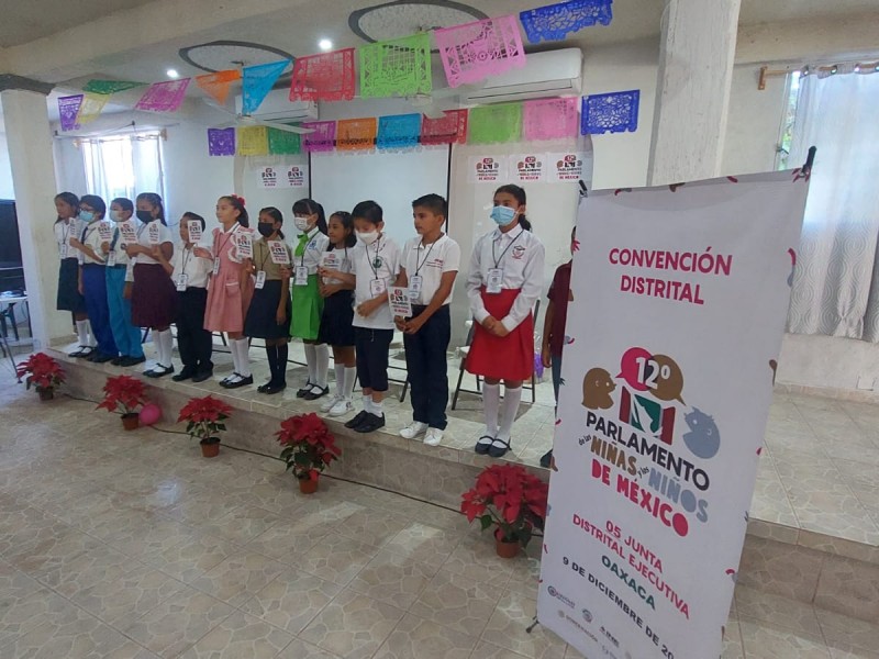 Realiza INE Salina Cruz convención distrital para 12° parlamento infantil