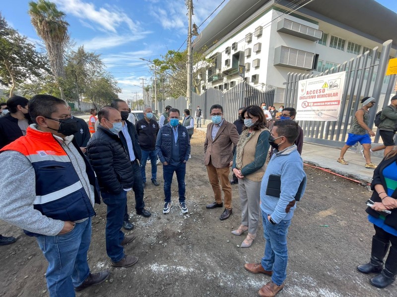 Realiza Lemus recorrido por obras en las inmediaciones del CUCS