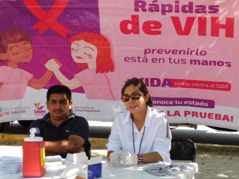 Realiza Secretaría de Salud municipal pruebas de VIH