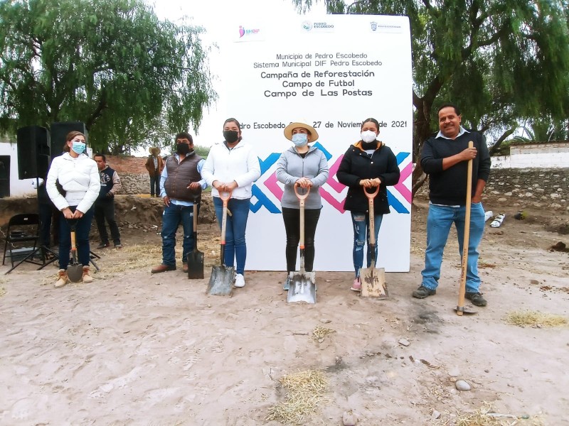 Realiza SMDIF Pedro Escobedo Jornada de Reforestación en Las Postas