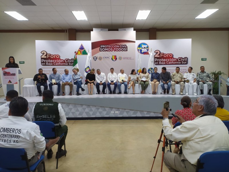 Realizan 2do foro de Protección Civil en Baja California Sur