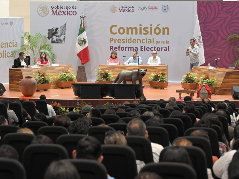 Realizan Audiencia Pública de la Comisión Presidencial para la Reforma Electoral
