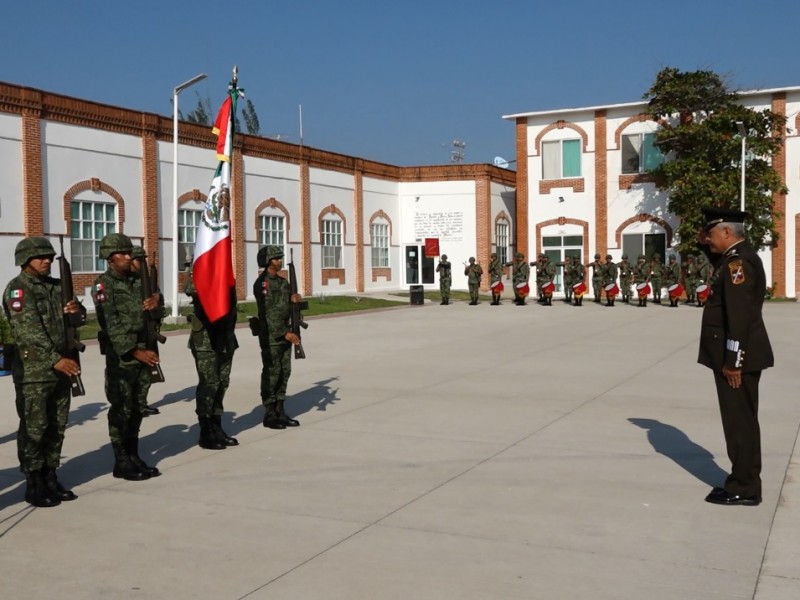 Realizan cambio de mando en la 46a zona militar Ixtepec.