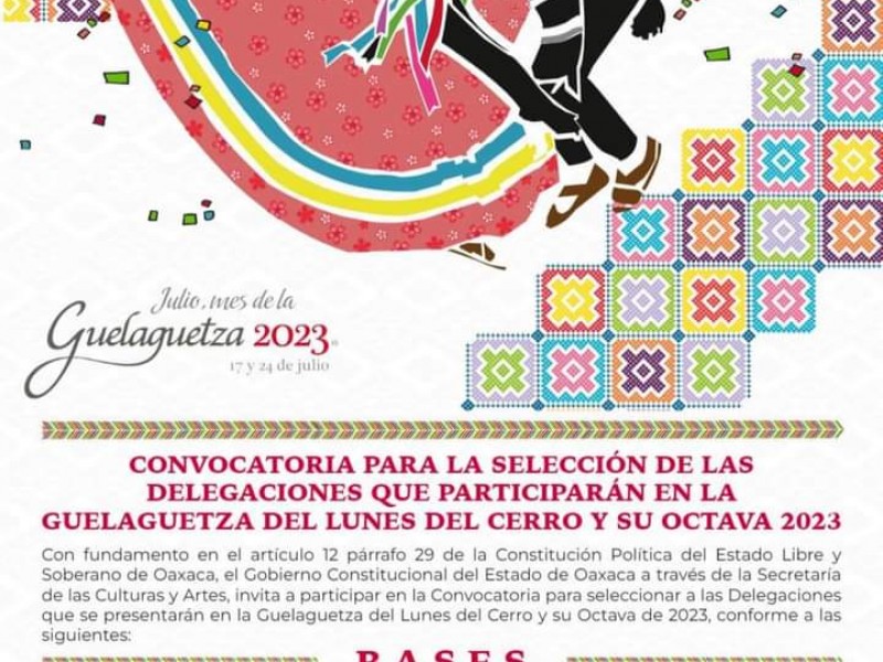 Realizan cambios en convocatoria para Guelaguetza 2023