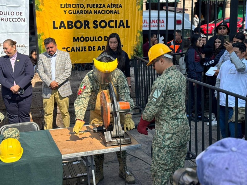 Realizan campaña de desarme en Morelia como parte del Plan Michoacán