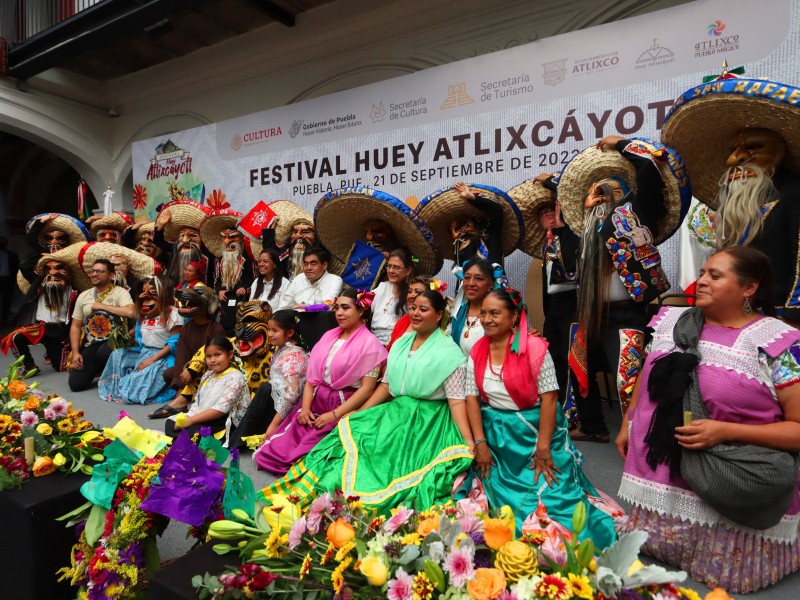 Realizan convite al Festival Huey Atlixcáyotl