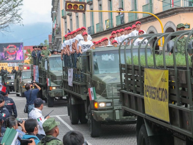 Realizan desfile conmemorativo del 16 de septiembre