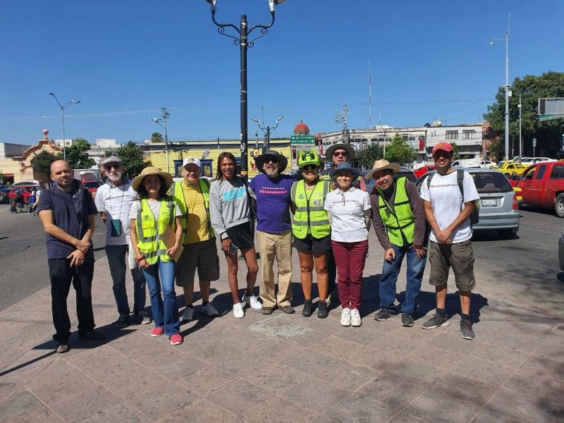 Realizan ejercicio de Banquetas Primero de movilidad