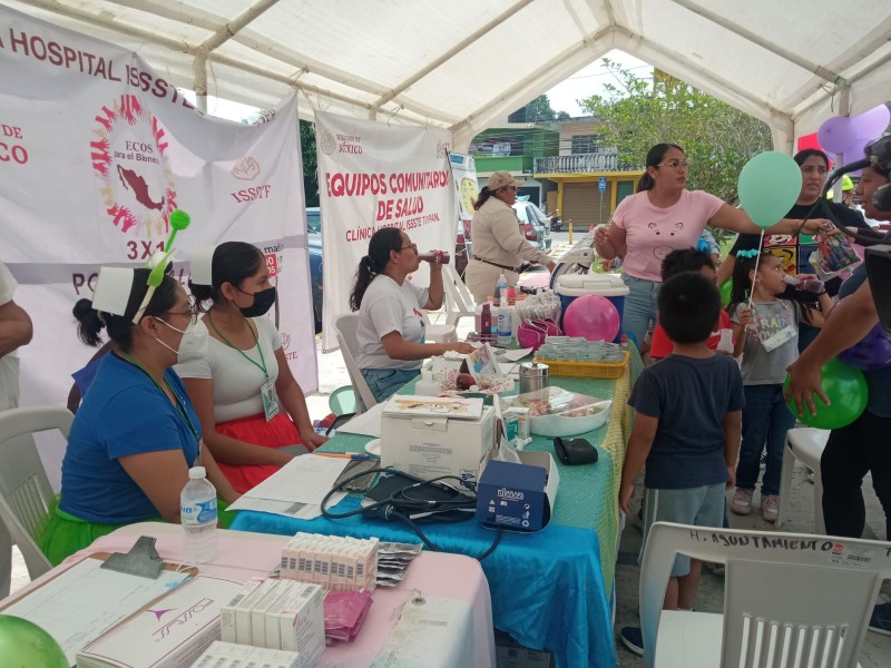 Realizan Feria De Salud para NIños en Tuxpan