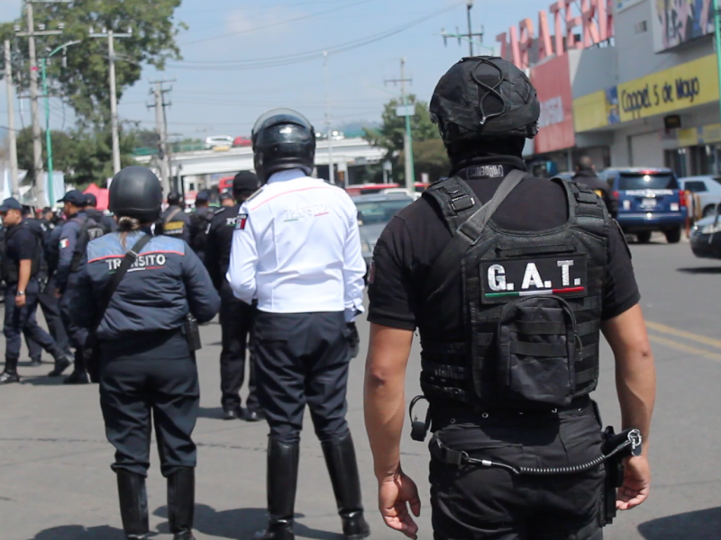 Realizan fuerte operativo de seguridad en la Terminal de Toluca