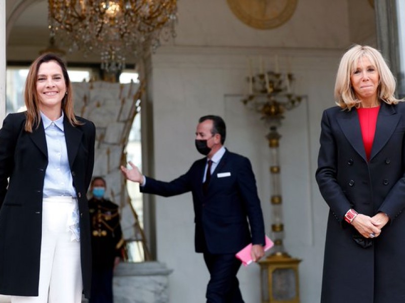 Realizan Gutiérrez Müller y Brigitte Macron lectura pública en Francia
