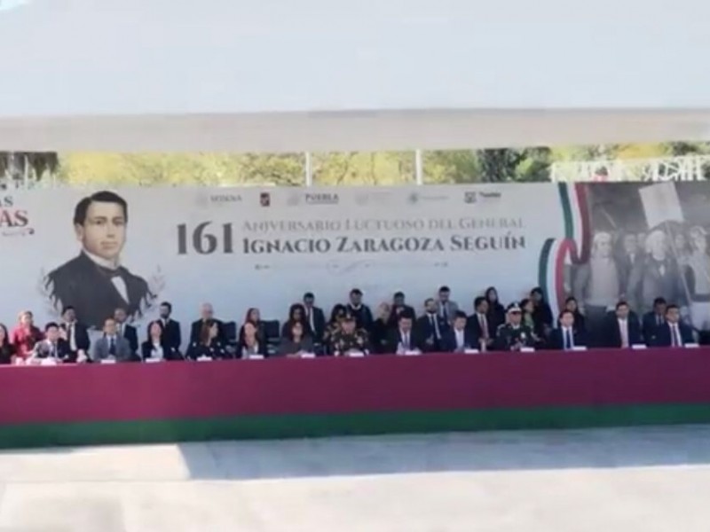 Realizan homenaje al 161 Aniversario Luctuoso del Gral. Ignacio Zaragoza