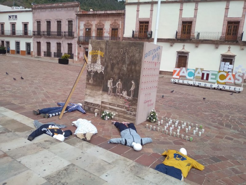 Realizan homenaje para conmemorar la matanza de Tlatelolco