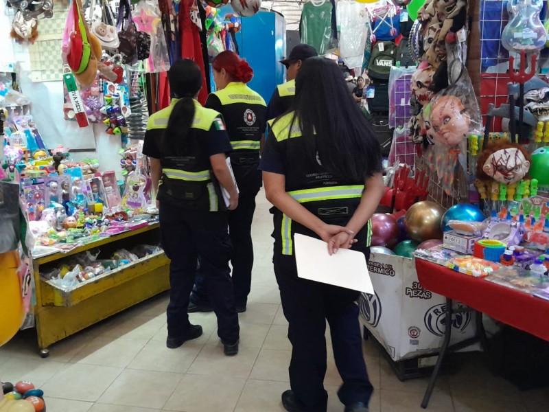Realizan inspecciones de seguridad en el mercado municipal de Navojoa