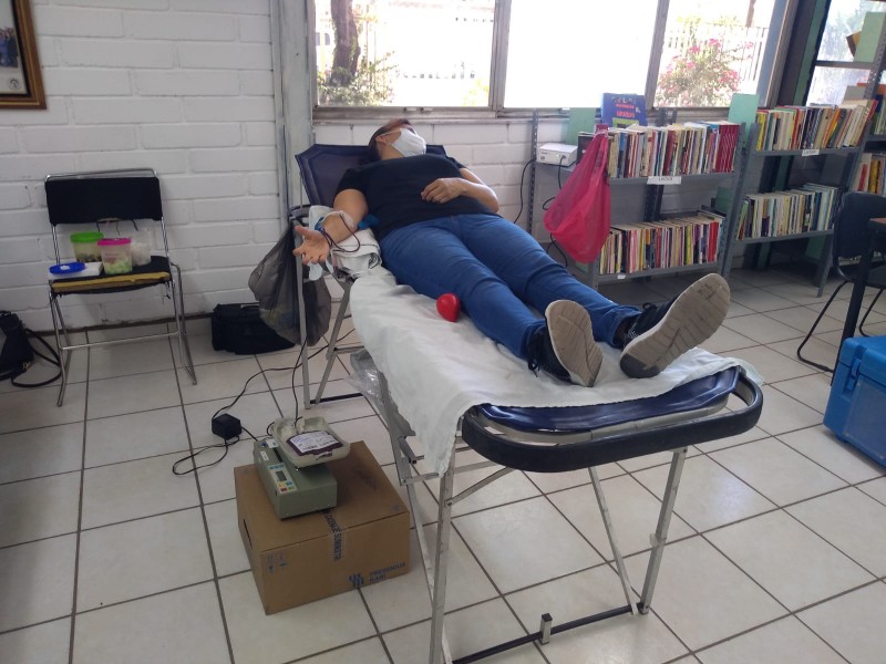 Realizan jornada de donación de sangre en Cbtis 132