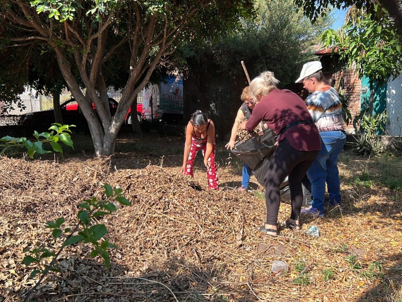 Realizan jornada de limpieza en colonia Joaquín Amaro