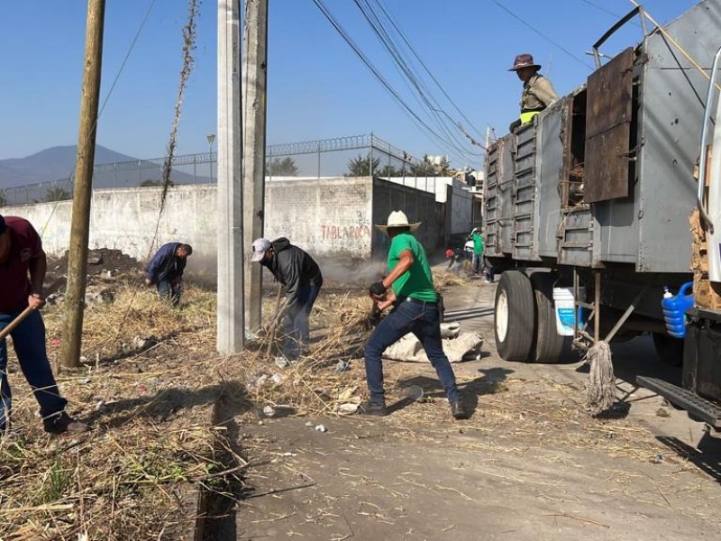 Realizan jornada de limpieza en la colonia Ignacio López Rayón