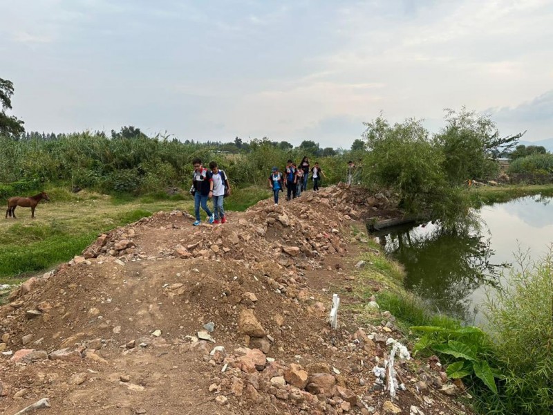 Realizan labores de reforestación y limpieza en Orandino