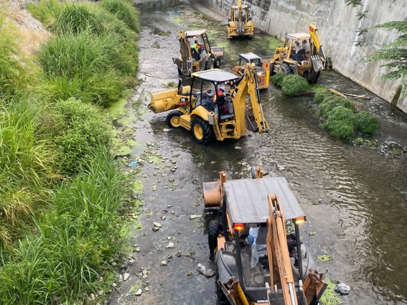 Realizan limpia en Río Sabinal previo a temporada de lluvias