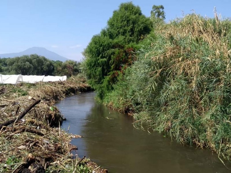 Realizan limpieza en el Río Duero en Tangancícuaro