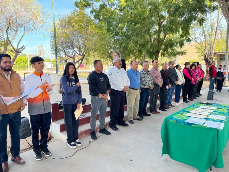 Realizan lunes cívico en secundaria 'Amado Nervo'