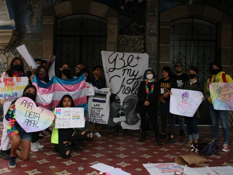 Realizan manifestación de la diversidad, en Tehuacán