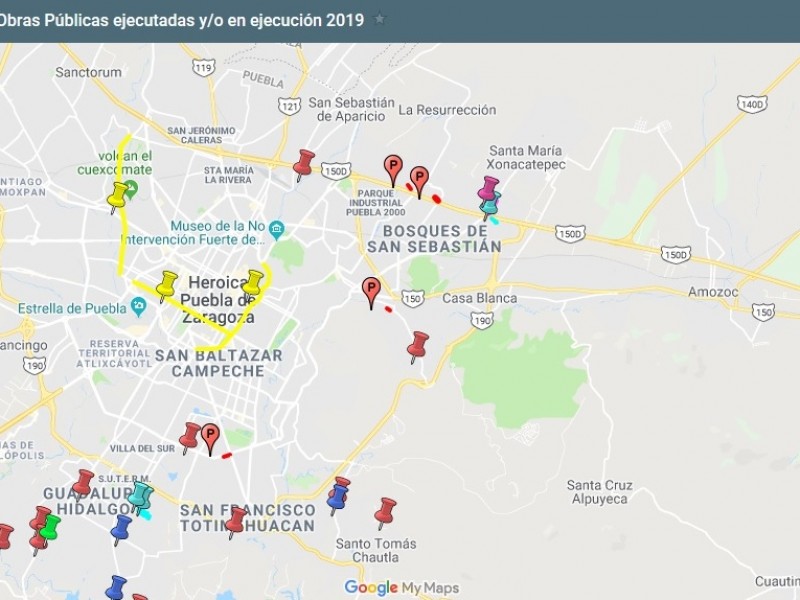 Realizan mapeo de obras en tiempo real