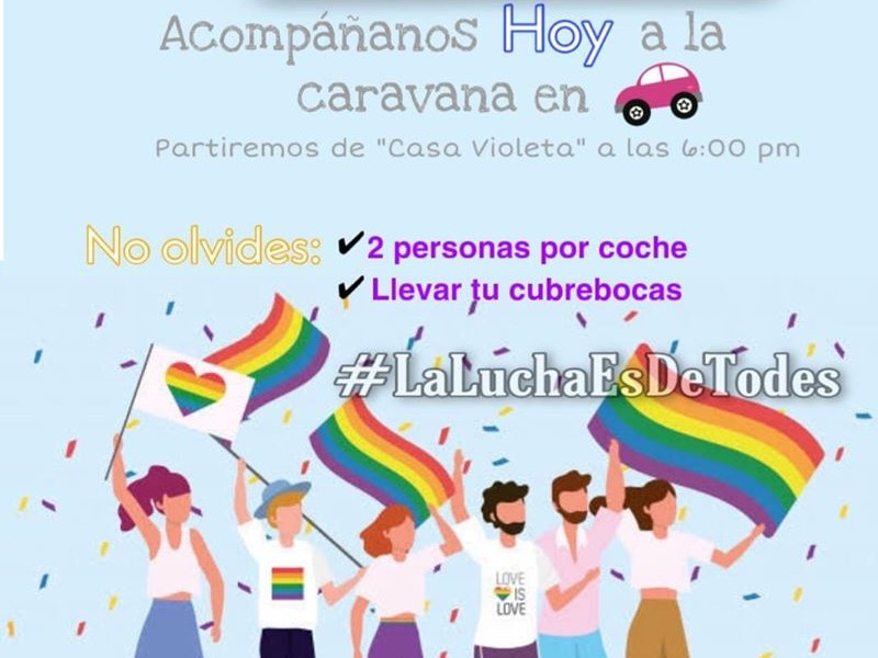 Realizan marcha virtual del orgullo gay en Tepic