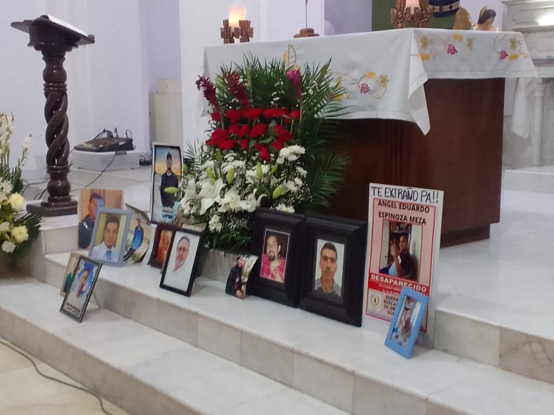 Realizan misa en memoria de desaparecidos y víctimas de violencia